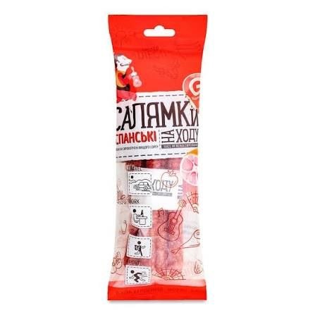 Ковбаски Глобино с/к Салямки Іспанські в/с газ/пак 85г